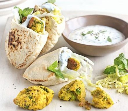 Pea pakora pockets recipe