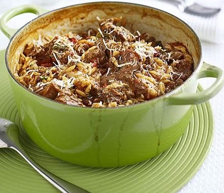 Greek lamb with orzo recipe