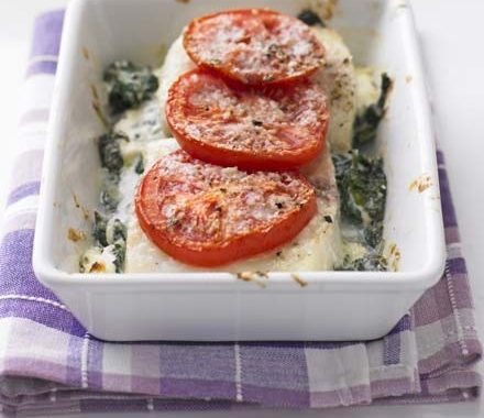 Haddock & spinach cheese melt recipe