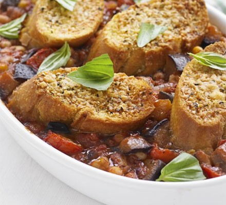 Tomato & chickpea bake recipe 