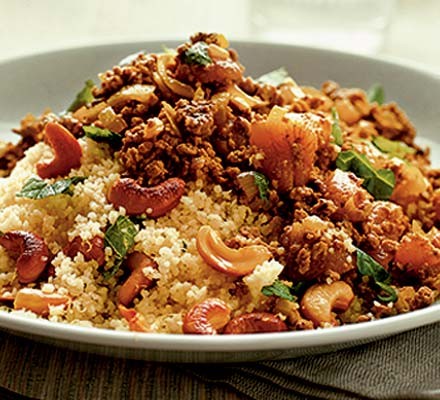 Spiced mince with couscous recipe 