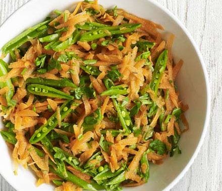 Carrot & sugar snap salad recipe