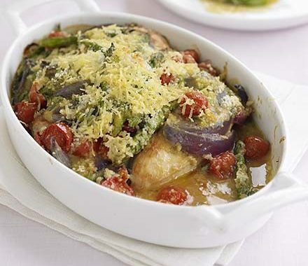 Creamy tarragon chicken bake recipe