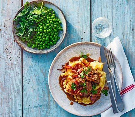 Rosemary balsamic lamb with vegetable mash recipe