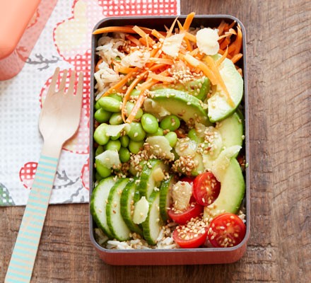 Sesame & ginger sushi bowls recipe 