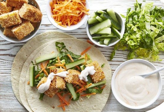 Sesame paneer wraps recipe