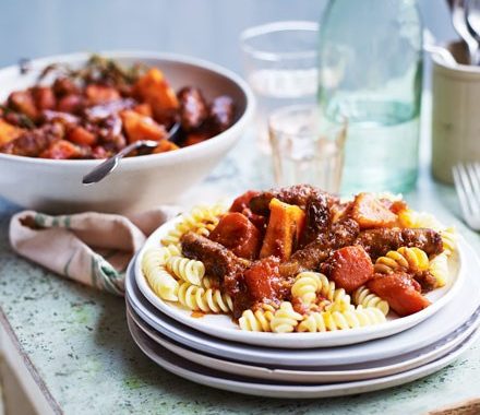 Slow cooker sausage casserole recipe