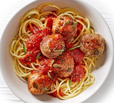 Spaghetti & tuna balls recipe 