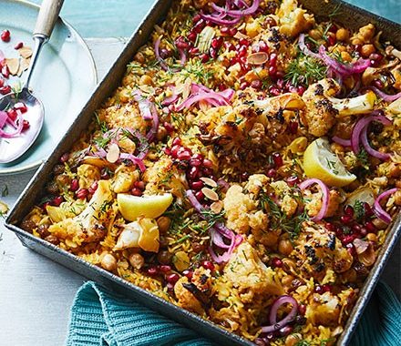 Harissa cauliflower pilaf recipe
