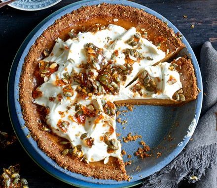 Best ever pumpkin pie with stem ginger cream recipe