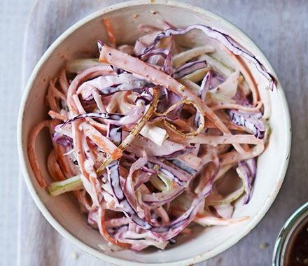 Tangy cabbage slaw recipe