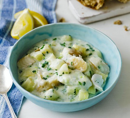 Creamy cod chowder stew recipe 