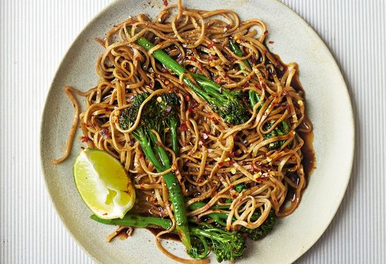Golden Syrup Broccoli Noodles