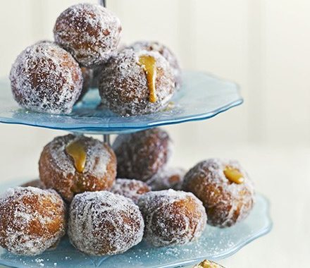 Bite-sized toffee apple doughnuts recipe