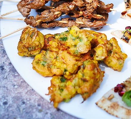 Mini prawn & sweetcorn cakes recipe 