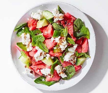 Watermelon & feta salad recipe