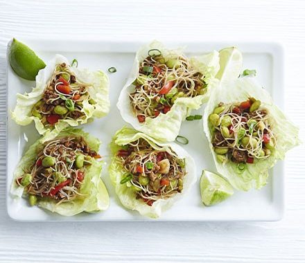 Ginger beef lettuce wraps recipe