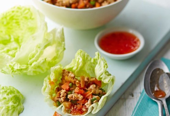 Ginger turkey lettuce wraps recipe
