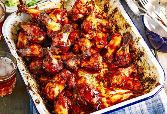 Hot & spicy wings with maple chipotle hot sauce recipe