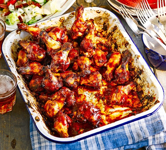 Hot & spicy wings with maple chipotle hot sauce recipe 
