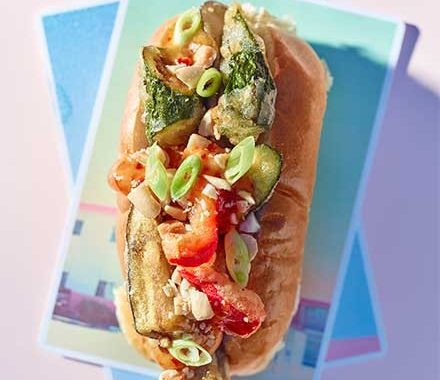 Tempura veg hot dogs recipe