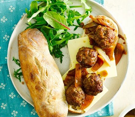 Meatball gravy sub recipe