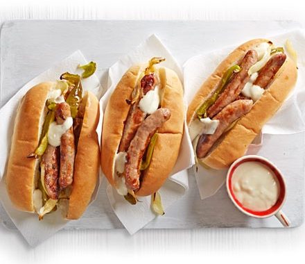 Philly-style cheese dogs recipe