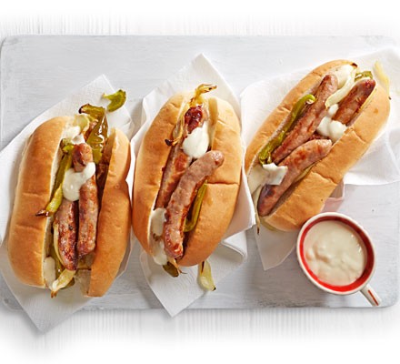 Philly-style cheese dogs recipe 