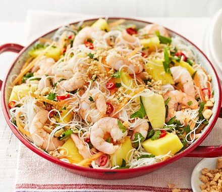 Prawn & mango noodles recipe