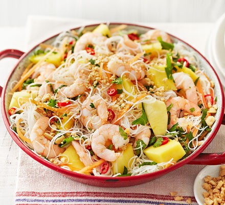 Prawn & mango noodles recipe 