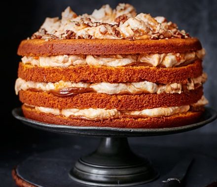 Pumpkin & caramel cake recipe