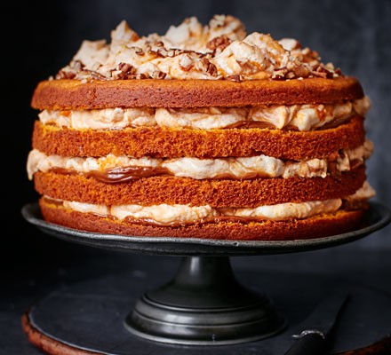 Pumpkin & caramel cake recipe 