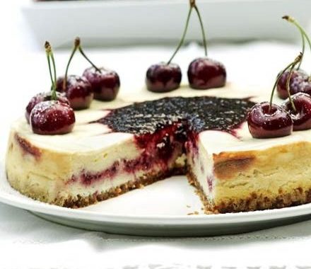 Cherry swirl cheesecake recipe