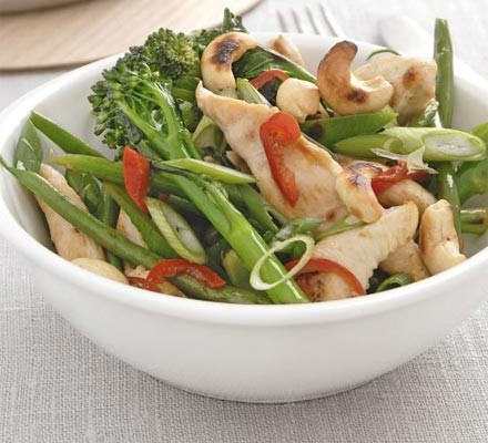 Spicy chicken & veg stir-fry recipe 