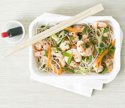 Crunchy prawn & noodle salad recipe