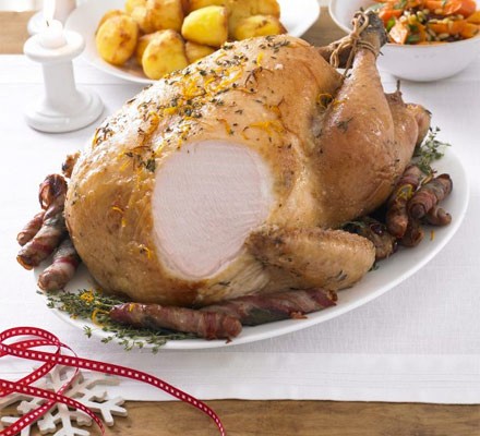 Christmas turkey with clementine & bay butter recipe 