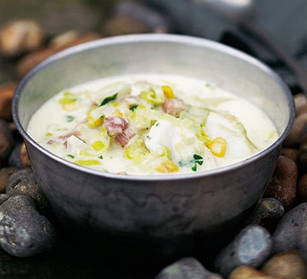 Smoked haddock & leek chowder recipe 