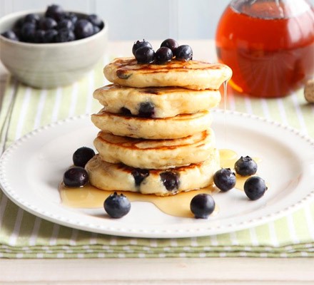 Blueberry & lemon pancakes recipe 