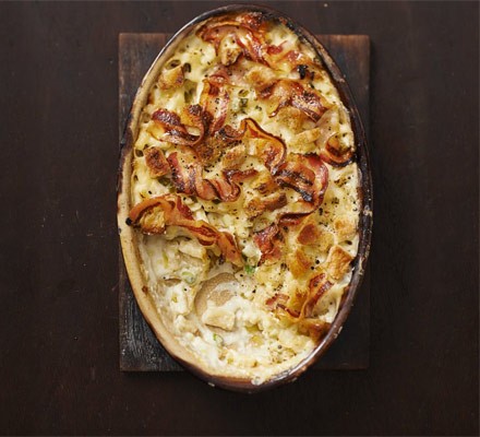 Macaroni cheese with crunch crumb recipe 