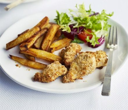 Cheesy turkey nuggets with smoking chips recipe