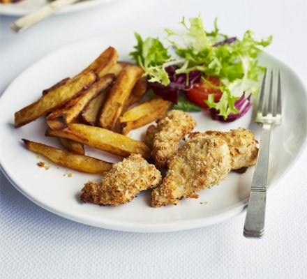 Cheesy turkey nuggets with smoking chips recipe 