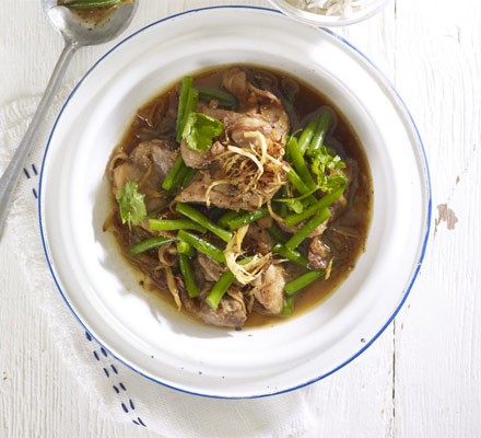 Chicken, ginger & green bean hotpot recipe 