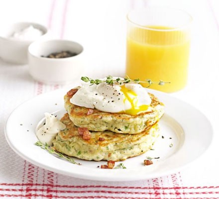 Bacon & parsley hotcakes recipe 