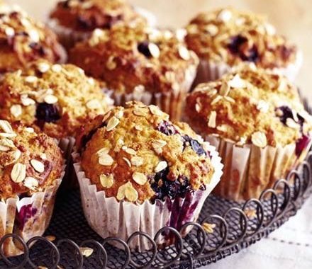 Banana blueberry muffins recipe