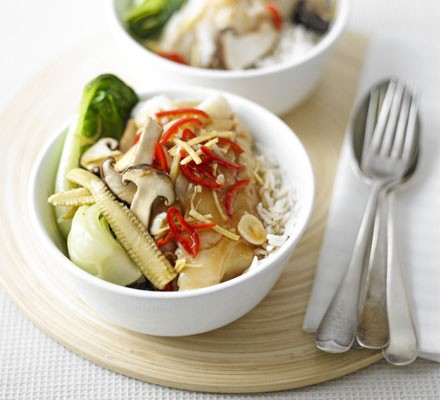Oriental cod & vegetables recipe 