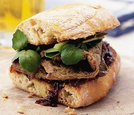 Steak & caramelised onion sandwich recipe