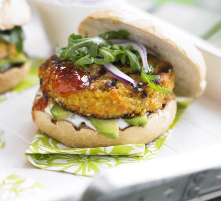 Carrot & sesame burgers recipe 