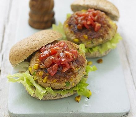 Tuna sweetcorn burgers recipe