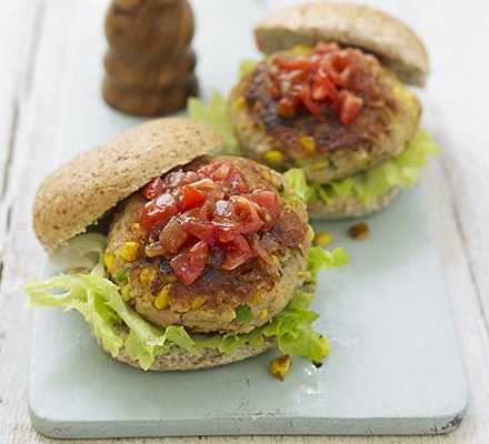 Tuna sweetcorn burgers recipe 