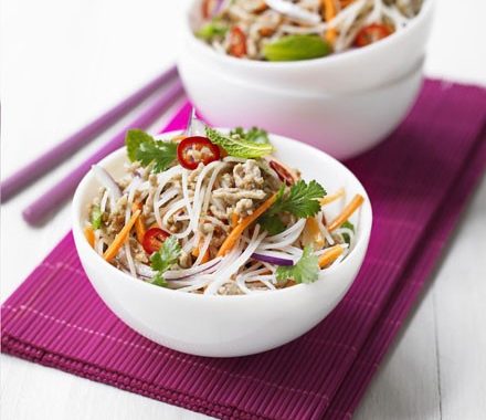 Zesty rice noodle salad recipe